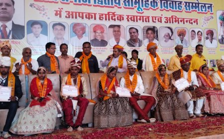 माली समाज का पुर में द्वतीय सामूहिक विवाह सम्मेलन सम्पन्न