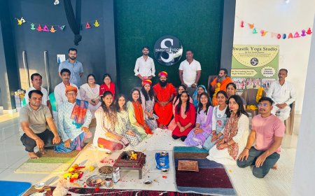 स्वास्तिक योग केंद्र में यज्ञ का आयोजन*