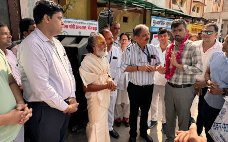 नर सेवा ही नारायण सेवा है  - महंत लक्ष्मण दास  त्यागी