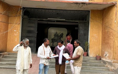 ब्लास्टिंग से टूटे मकानों का मुवावजा दिलाने मांग की