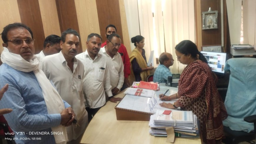 विभिन्न समस्याओं को लेकर कलेक्टर से मिला पुर का प्रतिनिधिमंडल