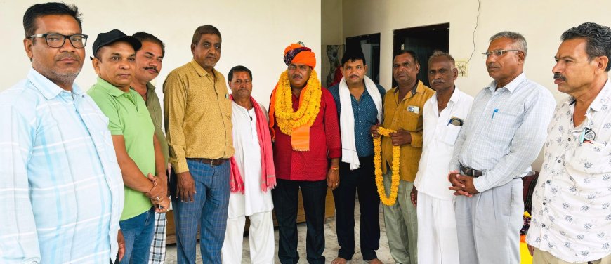 प्रदेश महामंत्री बनने पर गोपाल लाल माली का किया स्वागत सम्मान