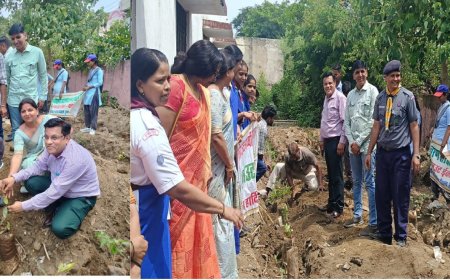 उच्च माध्यमिक विद्यालय सुभाष नगर के हरित महोत्सव पौधारोपण अभियान का आगाज