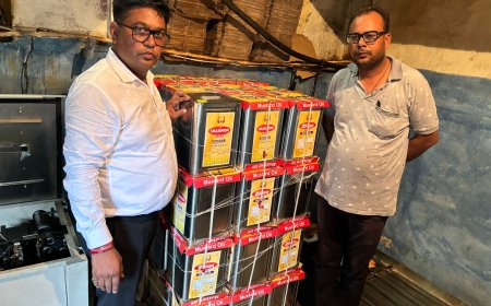 540 लीटर सरसों का तेल  सीज