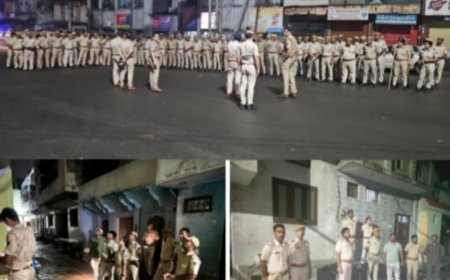 अलसुबह 4 घण्टे चला अपराधियों की धरपकड़ अभियान