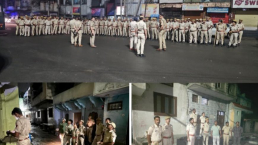 अलसुबह 4 घण्टे चला अपराधियों की धरपकड़ अभियान