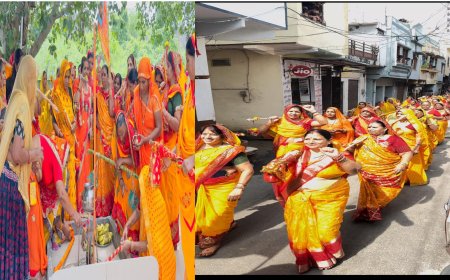 महिलाओ ने निकाली कावड़ यात्रा