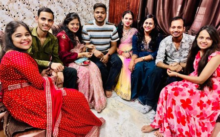 बहनों ने भाई की कलाई पर बांधी राखी, भाईयों ने दिया आशीर्वाद