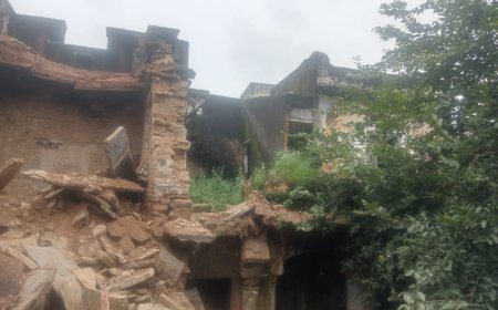 जिन्दल की ब्लास्टिंग से झज्जर मकान ढहा