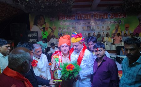 सरवाड़ नगर पालिका के तत्वावधान में आयोजित विशाल भजन संध्या का आयोजन