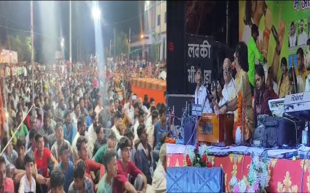 तेजा मेले में विशाल भजन संध्या कार्यक्रम आयोजित