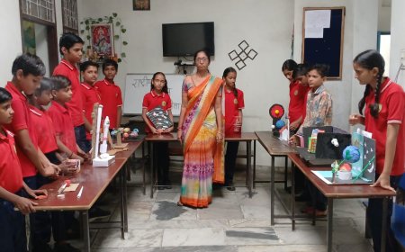 सृजन विद्या पीठ स्कूल में राष्ट्रीय विज्ञान मेले का आयोजन*