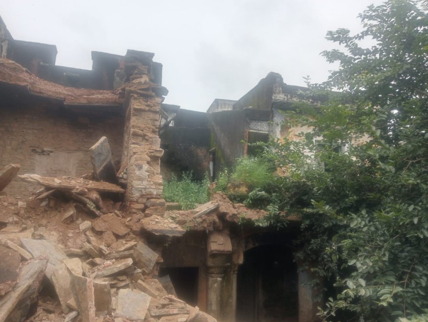 जिन्दल की ब्लास्टिंग से झज्जर मकान ढहा