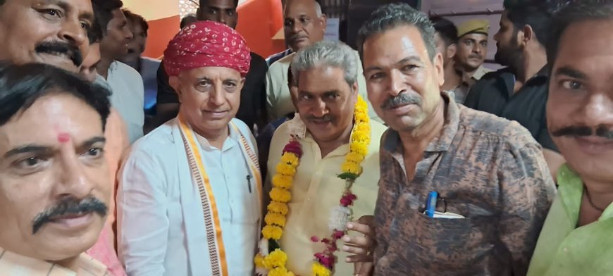 माली महासभा ने किया केन्द्रीय राज्यमंत्री का स्वागत*
