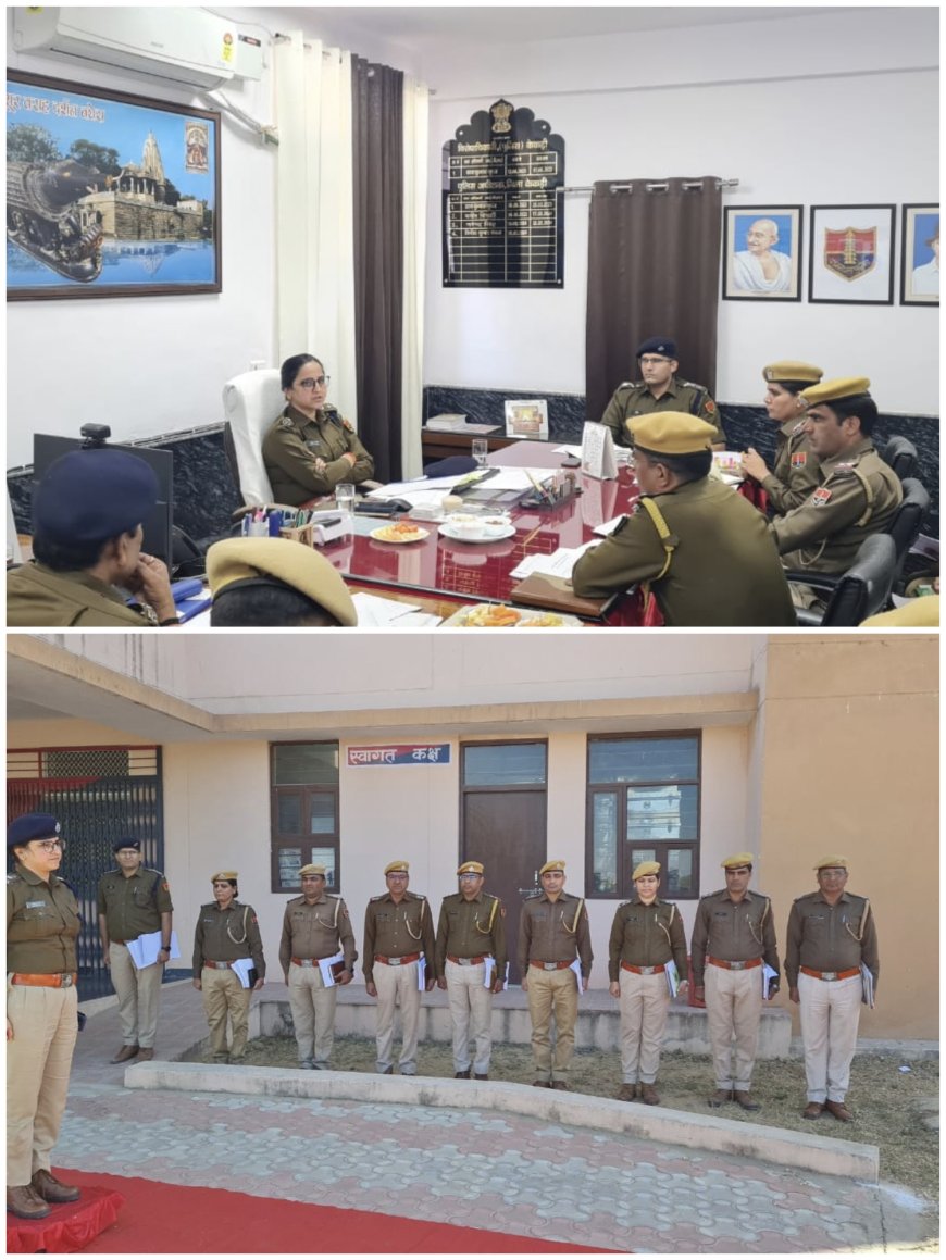 जिला पुलिस अधीक्षक वंदिता राणा पहुंची केकड़ी , क्षेत्र में कानून व्यवस्था बनाए रखने के दिए दिशा निर्देश