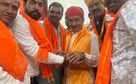 भाजपा के नवनिर्वाचित प्रदेश अध्यक्ष  का ओबीसी मोर्चा भीलवाड़ा ने किया सम्मान।