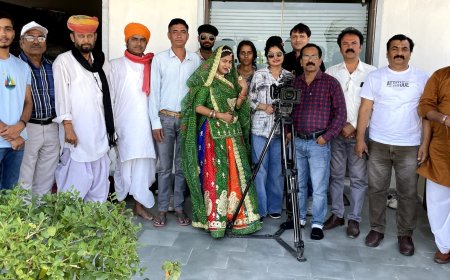 राजस्थानी फिल्म आठवीं पास सरपंच का फिल्मांकन