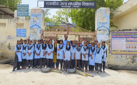 ग्राम पंचायत की लापरवाही, खामियाजा भुगत रहा है स्कूल प्रशासन