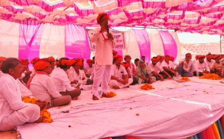 झांतला माता जी मन्दिर परिसर में भील समाज की सराय का उद्घाटन