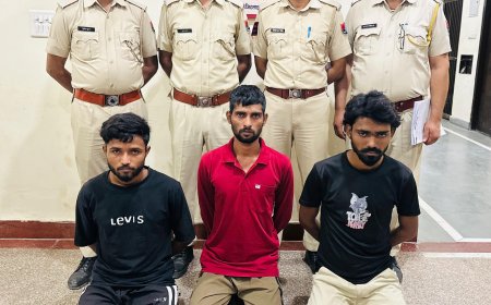 लाखो रूपए की ज्वेलरी चुराने वाले 3 चोरों को किया गिरफ्तार