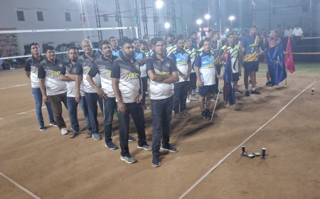 वॉलीबॉल शूटिंग प्रतियोगिता का  शुभारंभ, 10 टीमें ले रही भाग