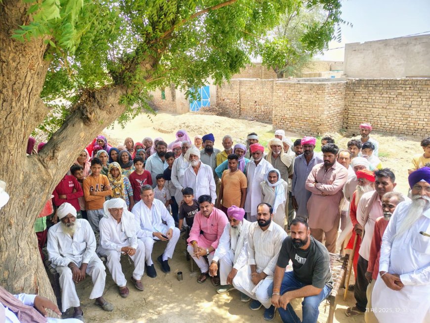 पूर्व केन्द्रीय मंत्री निहालचंद ने किया  सरहदी गांवों का दौरा