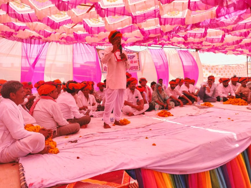 झांतला माता जी मन्दिर परिसर में भील समाज की सराय का उद्घाटन