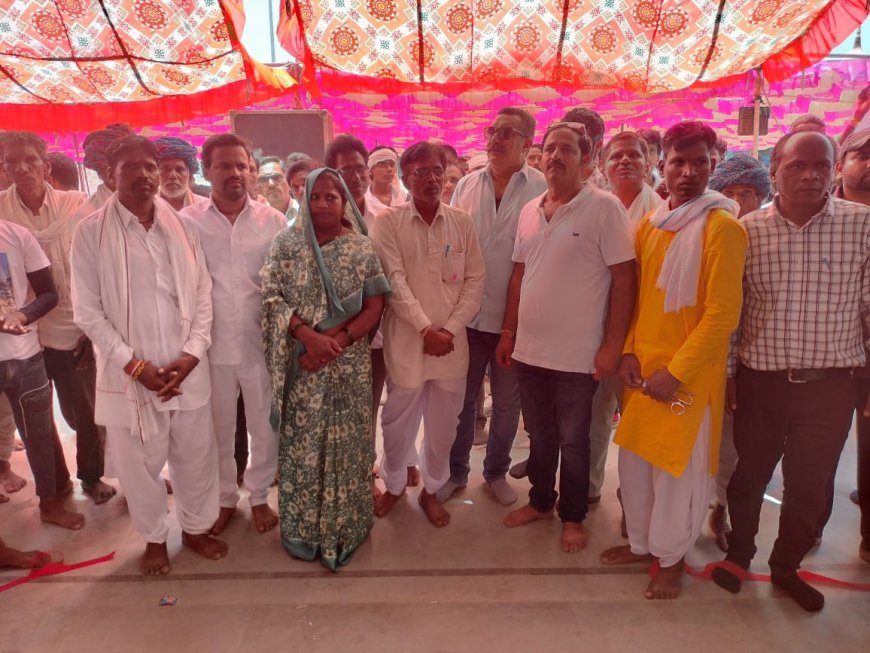 झांतला माता जी मन्दिर परिसर में भील समाज की सराय का उद्घाटन