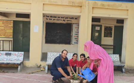 विश्व पर्यावरण दिवस पर स्कूलों के बच्चों ने लगाए पौधे: