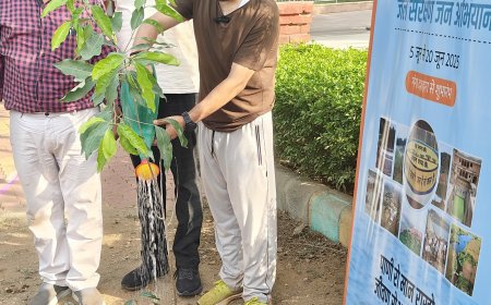 नगर विकास न्यास द्वारा स्मृति वन में पौधारोपण कार्यक्रम का आयोजन