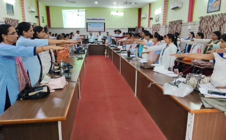 वंदे गंगा जल संरक्षण जन अभियान के तहत जिले के चिकित्सा संस्थानों में व्यापक स्तर पर दिलाई जल सरंक्षण की शपथ
