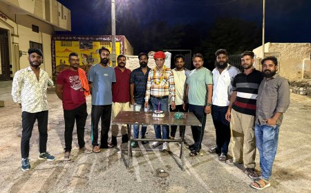 खटीक समाज के अध्यक्ष ने मनाया अम्बेडकर विचार मंच संस्थान के जिलाध्यक्ष का जन्मदिन