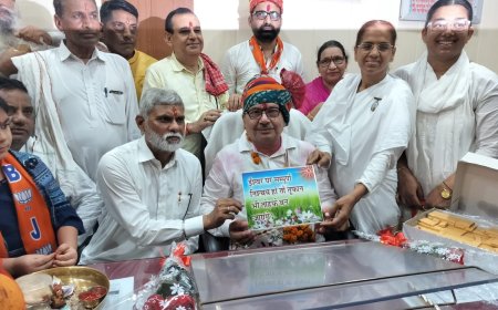 रायसिंहनगर नगरपालिका में इतिहास रचते हुए मनीष मोहन कौशल ने पुनः संभाला अध्यक्ष पद का कार्यभार