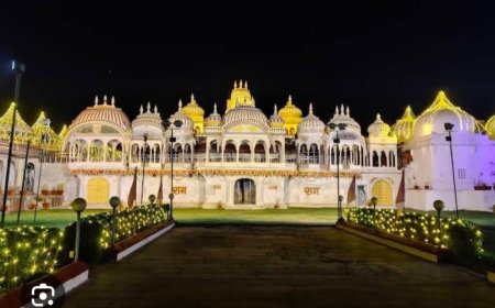 शाहपुरा से गढ़बोर चारभुजा तक यात्रा पर निकले आचार्य जगतगुरु रामदयाल जी महाराज