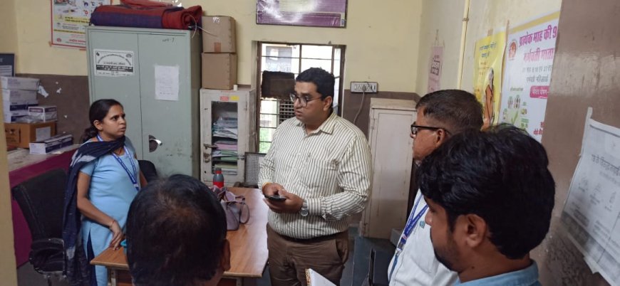 सीएमएचओ डॉ. गोस्वामी ने किया माण्डलगढ़ अस्पताल का निरीक्षण