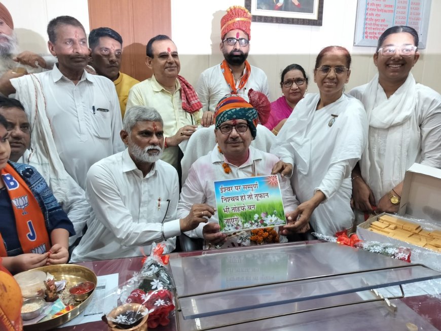 रायसिंहनगर नगरपालिका में इतिहास रचते हुए मनीष मोहन कौशल ने पुनः संभाला अध्यक्ष पद का कार्यभार