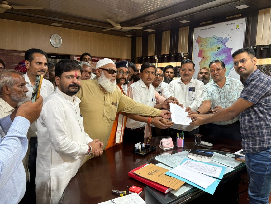 शाहपुरा जिले की बहाली की मांग