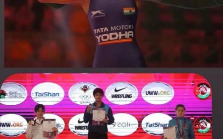 वर्ल्ड चैंपियनशिप ट्रायल कुश्ती  में  कशिश प्रथम