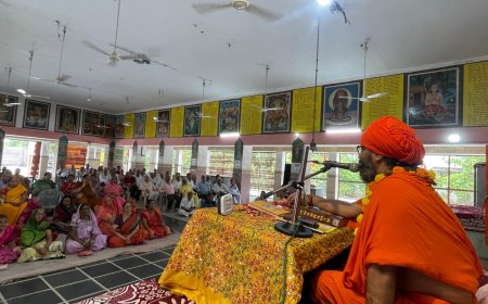 रामधाम में चातुर्मास प्रवचन हुए शुरू