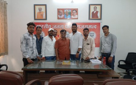 भाजपा कार्यकर्ताओं ने की राजसमंद  जिला अध्यक्ष पालीवाल से  मुलाकात