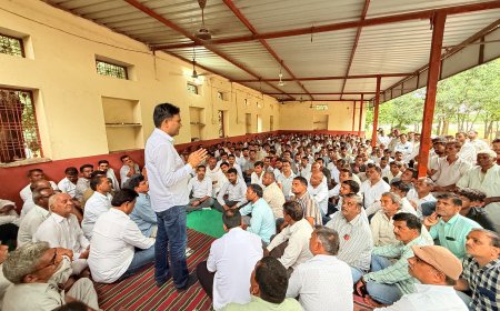 विधायक आक्या ने ली बस्सी मण्डल की बैठक