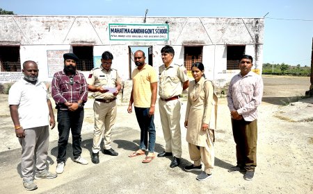 विद्यालय से शौचालय निर्माण सामग्री चोरी