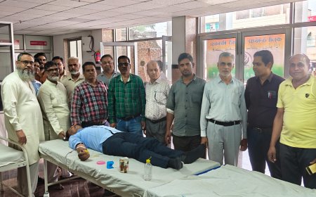 क़ाज़ी वेलफेयर सोसायटी का  *रक्तदान शिविर आयोजित*