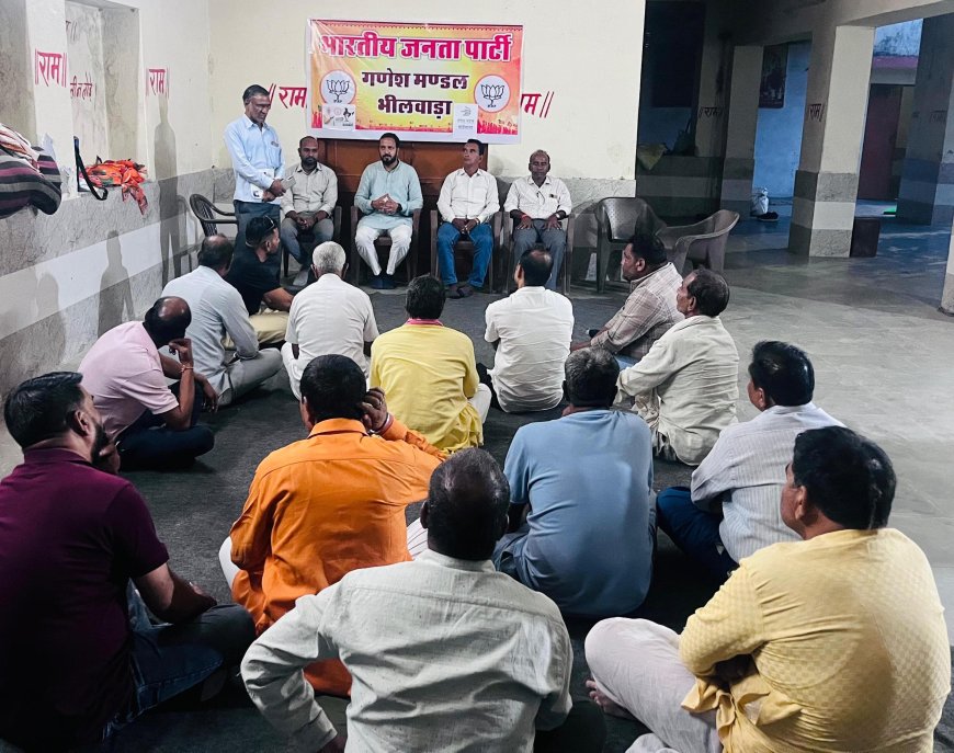 गणेश मंडल आत्मनिर्भर भारत संकल्प अभियान कार्यशाला बैठक आयोजित।