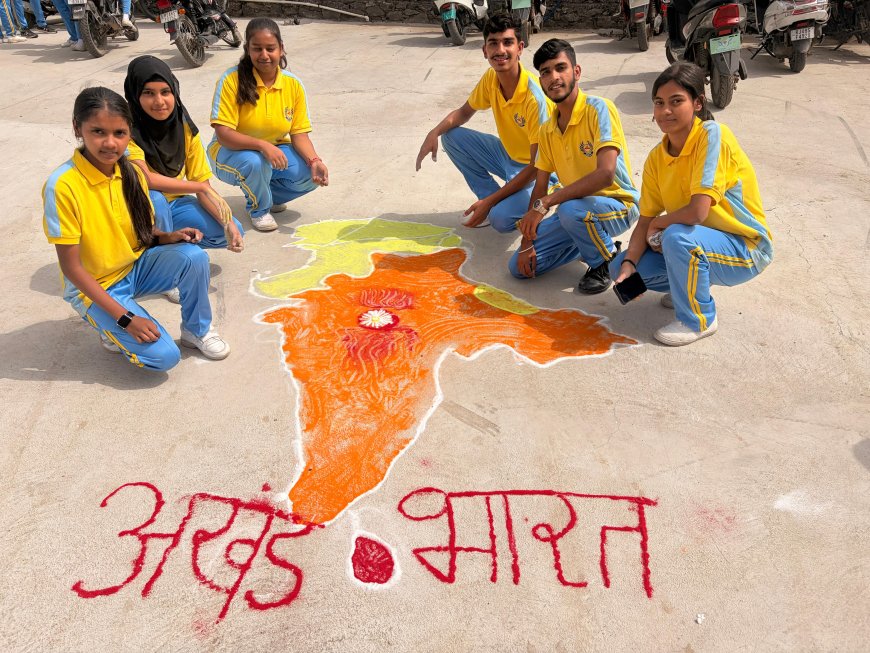 अखंड भारत रंगोली प्रतियोगिता का आयोजन