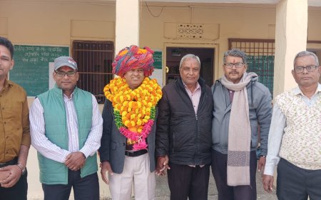 प्रधानाचार्य नवरत सेन ने चावंडिया में  किया कार्य ग्रहण