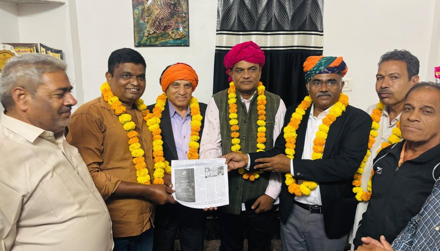 *माली महासभा ने किया कर्मचारी संस्था के नवनिर्वाचित प्रदेश अध्यक्ष सुरेश सैनी का स्वागत सम्मान*