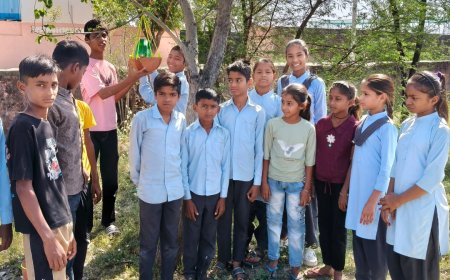 विश्व पृथ्वी दिवस पर कुंड गेट स्कूल में पर्यावरण संरक्षण का संकल्प