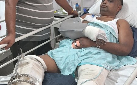 हमले में घायल रोशन माली से मिले महासभा पदाधिकारी, हरसंभव मदद का दिया आश्वासन।