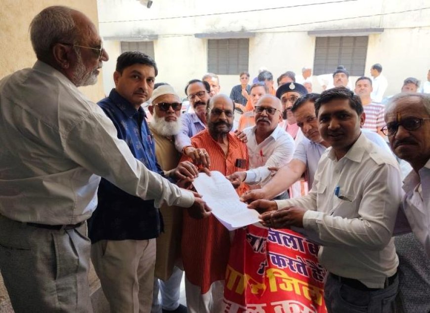 शाहपुरा जिले की बहाली की मांग को लेकर 11वां स्मरण पत्र सौंपा